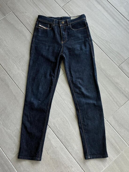 Diesel Denim - Diesel Highkee High-Rise Straight-Leg Jeans – Dark Wash 💙
